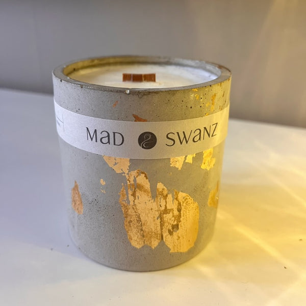 Gold Leaf Concrete 9oz Candle